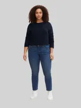 TOM TAILOR Damen Plus Size - TTPLUS SLIM Jeans, blau, Uni – Bild 4