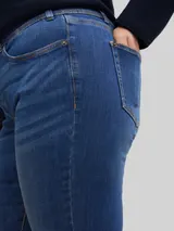 TOM TAILOR Damen Plus Size - TTPLUS SLIM Jeans, blau, Uni – Bild 6