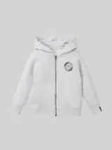 TOM TAILOR Jungen Kapuzen Hoodie mit Logoprint, grau, Uni – Bild 3