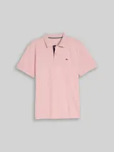 TOM TAILOR Herren Piqué Poloshirt mit Logo-Stickerei, rosa, Uni – Bild 3