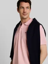 TOM TAILOR Herren Piqué Poloshirt mit Logo-Stickerei, rosa, Uni – Bild 6