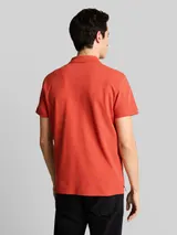 TOM TAILOR Herren Piqué Poloshirt mit Logo-Stickerei, rot, Uni – Bild 5