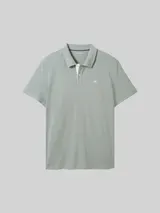 TOM TAILOR Herren Piqué Poloshirt mit Logo-Stickerei, grün, Uni – Bild 3