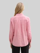 TOM TAILOR Damen Bluse mit Brusttaschen, rot, Uni – Bild 5