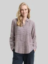 TOM TAILOR Damen Bluse mit Brusttaschen, rot, Meliert – Bild 4