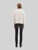 TOM TAILOR Damen TTTAPERED Jeans, schwarz, Uni – Bild 5