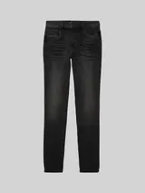 TOM TAILOR Damen TTTAPERED Jeans, schwarz, Uni – Bild 3
