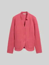TOM TAILOR Damen Slim Fit Blazer mit Ottoman Struktur, rot, Uni – Bild 3