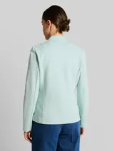 TOM TAILOR Damen Slim Fit Blazer mit Ottoman Struktur, blau, Meliert – Bild 5