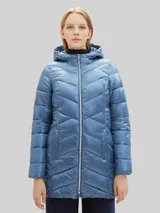 TOM TAILOR Damen Lightweight Mantel, blau, Uni – Bild 4