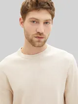 TOM TAILOR Herren Basic Strickpullover aus Baumwolle, braun, Uni – Bild 6