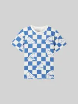 TOM TAILOR Jungen Oversized T-Shirt mit Bio-Baumwolle, blau, Gemustert – Bild 3