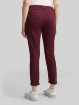 TOM TAILOR Damen Tapered Relaxed Hose, rot, Uni – Bild 5
