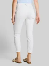 TOM TAILOR Damen Tapered Relaxed Hose, weiß, Uni – Bild 5