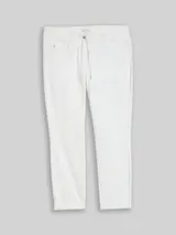 TOM TAILOR Damen Tapered Relaxed Hose, weiß, Uni – Bild 3