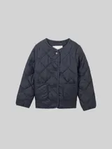 TOM TAILOR Mädchen Steppjacke mit recyceltem Polyester, blau, Uni – Bild 3