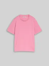 TOM TAILOR DENIM Damen Loose Fit T-Shirt, rosa, Uni – Bild 3