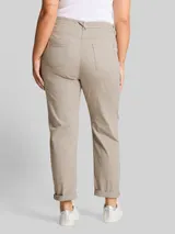 TOM TAILOR Damen Plus Size - Cropped Slim Hose, grau, Uni – Bild 5