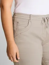 TOM TAILOR Damen Plus Size - Cropped Slim Hose, grau, Uni – Bild 6