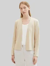 TOM TAILOR Damen Basic Cardigan, braun, Uni – Bild 5