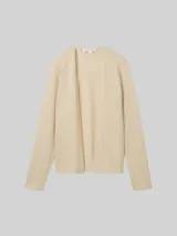 TOM TAILOR Damen Basic Cardigan, braun, Uni – Bild 3