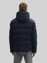 TOM TAILOR Herren Pufferjacke mit abnehmbarer Kapuze, blau, Uni – Bild 5