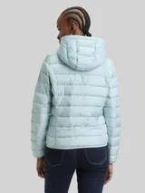 TOM TAILOR DENIM Damen Lightweight Steppjacke mit Kapuze, blau, Uni – Bild 5