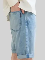 TOM TAILOR Herren TTJOSH Regular Slim Ultralight Jeans Shorts, blau, Uni – Bild 6