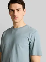 TOM TAILOR Herren Piqué T-Shirt mit Stretch, grün, Uni – Bild 6
