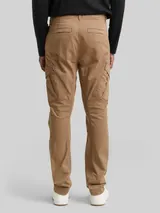 TOM TAILOR DENIM Herren Regular Tapered Cargo Hose, braun, Uni – Bild 5