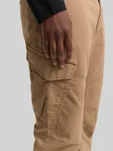 TOM TAILOR DENIM Herren Regular Tapered Cargo Hose, braun, Uni – Bild 6