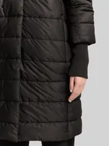 TOM TAILOR Damen Puffermantel mit Stehkragen, schwarz, Uni – Bild 6