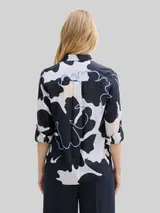TOM TAILOR Damen Bluse mit Muster, blau, Geblümt – Bild 5