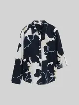 TOM TAILOR Damen Bluse mit Muster, blau, Geblümt – Bild 3