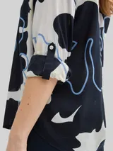 TOM TAILOR Damen Bluse mit Muster, blau, Geblümt – Bild 6