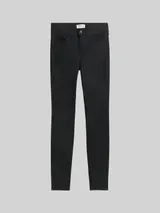 TOM TAILOR DENIM Damen TTNELA EXTRA SKINNY Coated Jeans, schwarz, Uni – Bild 3