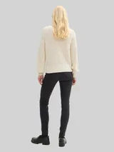 TOM TAILOR DENIM Damen TTNELA EXTRA SKINNY Coated Jeans, schwarz, Uni – Bild 6