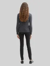 TOM TAILOR Damen TTALEXA COATED SKINNY Jeans, schwarz, Uni – Bild 5