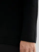 TOM TAILOR Damen Plus Size - Strickpullover aus Bio-Baumwolle, schwarz, Uni – Bild 6