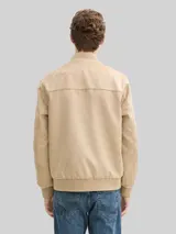 TOM TAILOR Herren Bomberjacke in Wildleder-Optik, braun, Uni – Bild 5