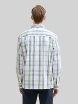 TOM TAILOR Herren Overshirt mit Karomuster, blau, Kariert – Bild 5