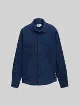 TOM TAILOR DENIM Herren Overshirt aus Jeans-Stoff, blau, Uni – Bild 3