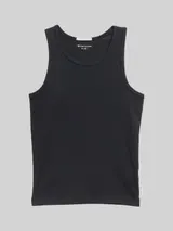 TOM TAILOR Mädchen Basic Ripp Top, schwarz, Uni – Bild 3