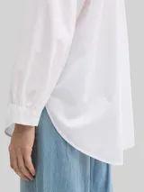 TOM TAILOR Damen Loose Fit Hemdbluse, weiß, Uni – Bild 6