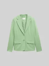 TOM TAILOR Damen Slim Fit Jersey Blazer, grün, Uni – Bild 3