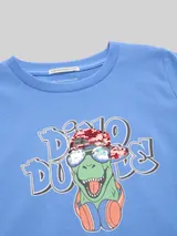 TOM TAILOR Jungen T-Shirt mit Wendepailletten, blau, Uni – Bild 4