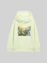 TOM TAILOR Jungen Hoodie Sweatshirt mit Foto-Print, grün, Uni – Bild 3