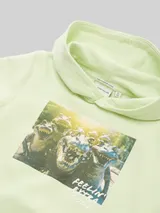 TOM TAILOR Jungen Hoodie Sweatshirt mit Foto-Print, grün, Uni – Bild 4