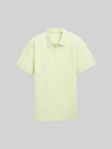 TOM TAILOR Herren Piqué Poloshirt mit Stretch, grün, Uni – Bild 3