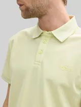 TOM TAILOR Herren Piqué Poloshirt mit Stretch, grün, Uni – Bild 6